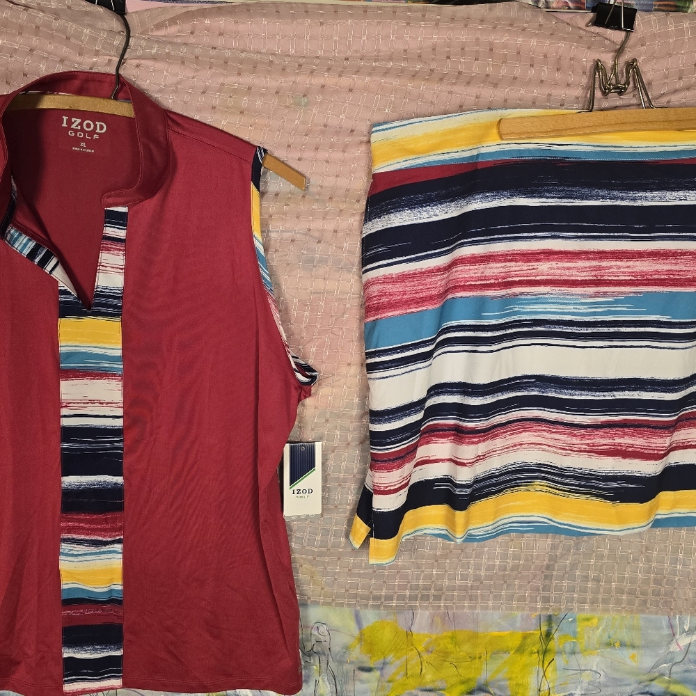 NWT IZOD Golfing Set - Top & Skort
